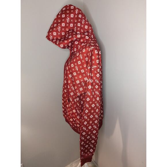 American AF oversized urban streetwear hoodie logo sweatshirt - Picture 2 of 8